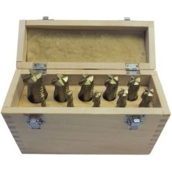 Vente flash ⭐ HOLZMANN Fraises HSS Revêtues Titan 5-25 Mm (jeu De 10 Pièces) - Outils De Fraisage ????