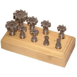 Promo ???? HOLZMANN Fraises HSS Pour Rainurage 3 Tailles En T (coffret De 9 Pièces) ????