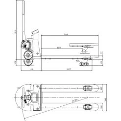 Acheter ???? TRANSPALETTE MANUEL ECHELLE 2500 KG HOLZMANN HUB25KG ???? -Pas Cher HOLZMANN Magasin 18246549 3