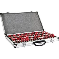 Meilleur prix ???? Holzmann Coffret Assortiment 50 Mèches De Défonceuse Carbure Pro Q. 8 Mm - OFS50 ????