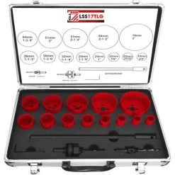 Bon marché ???? Holzmann Coffret 11 Embouts De Scie Cloche/ Trépan LSS17TLG 19-76mm HSS ????