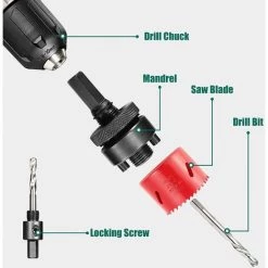 Bon marché ???? Holzmann Coffret 11 Embouts De Scie Cloche/ Trépan LSS17TLG 19-76mm HSS ???? -Pas Cher HOLZMANN Magasin 24068505 4
