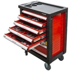 Budget ⌛ CHARIOT ATELIER 391PCS OUTILS CAISSE ROULETTES ROULANT SERVANTE HOLZMANN WW790W ✔️