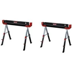 Nouveau ???? Holzmann Tréteaux - Hauteur Réglable - Pliable - 590kg - Lot De 2 ????