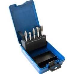 Promo ???? Jeu De Fraises En Carbure De Tungstène Holzmann - 5 Pièces - En Coffret - Ø6 Mm ????