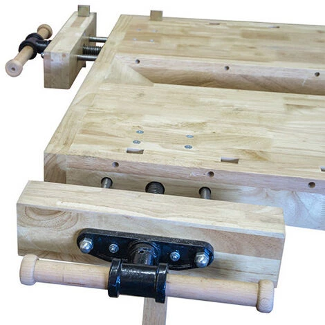 Budget ???? HOLZMANN Établi De Menuisier En Bois D'hévéa - 1 550 X 1 170 X 860 Mm ⌛ 2 Budget ???? HOLZMANN Établi De Menuisier En Bois D'hévéa - 1 550 X 1 170 X 860 Mm ⌛ – Image 2