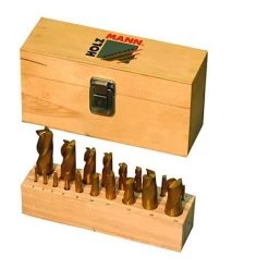 Meilleur prix ???? Assortiment De 20 Fraises HSS TiN D. 3 à 20 Mm - FFS20 - Holzmann ✨