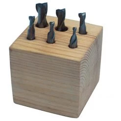 De gros ⌛ Assortiment De 6 Fraises HSS TiN D. 3 à 10 Mm - FFS6 - Holzmann ✔️