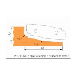 Promo ???? Jeu De 2 Plaquettes Profil N°2 APF160F2 Pour APF160 - Holzmann ????